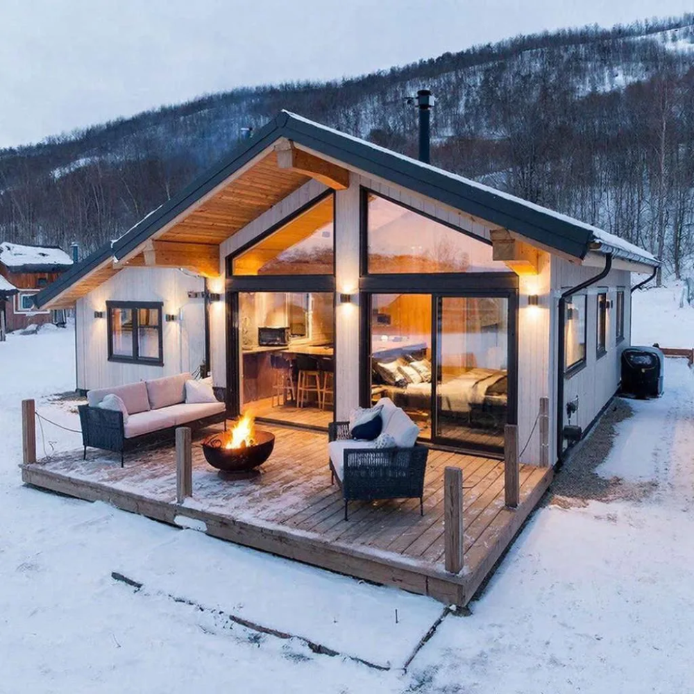 Современный домик в деревенском стиле: идеальное сочетание комфорта и природы