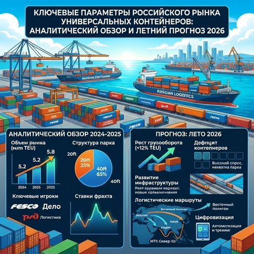 Ключевые параметры российского рынка универсальных контейнеров: аналитический обзор и летний прогноз 2026
